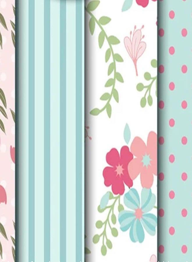 KARTMEN Multiple Pattern Craft Sheets | 48 Assorted Sheet Pack Shabby chic floral, scrapbook paper, Craft Cutters, Printers, Letters, Origami, Decals - Image 3